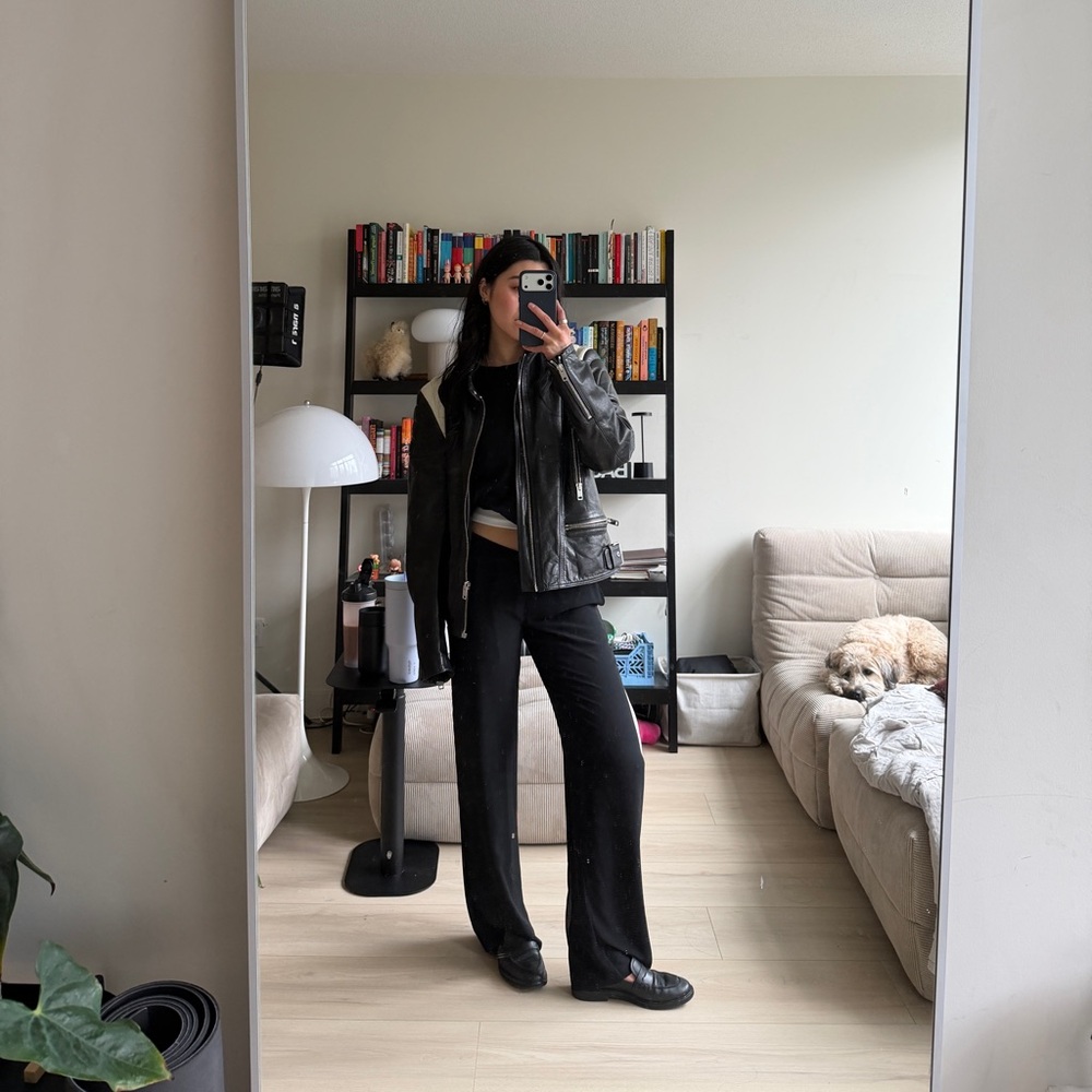 Diesel Black Leather Jacket